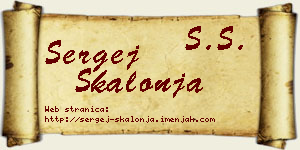 Sergej Škalonja vizit kartica